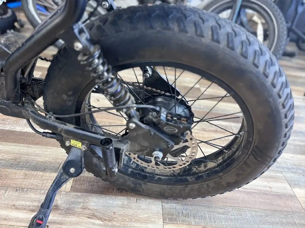 Rear wheel hub motor repair