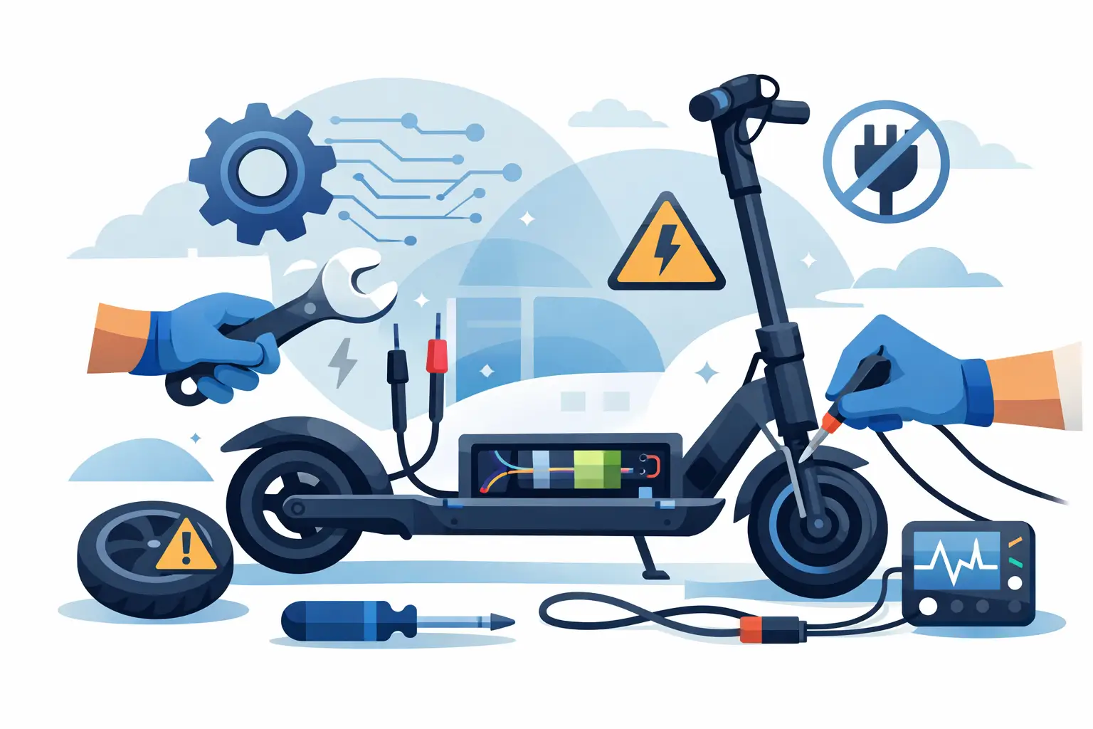 Electric Scooter Electrical Repair for Common Faults